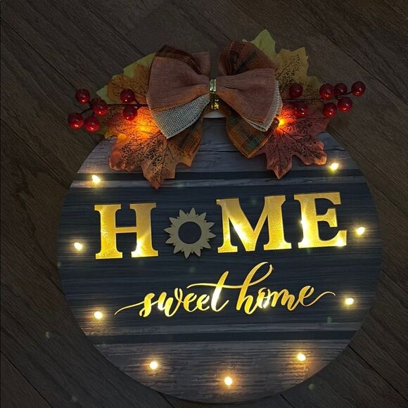 LED Home Sweet Home Interchangeable Seasonal Sign - Picture 3 of 9